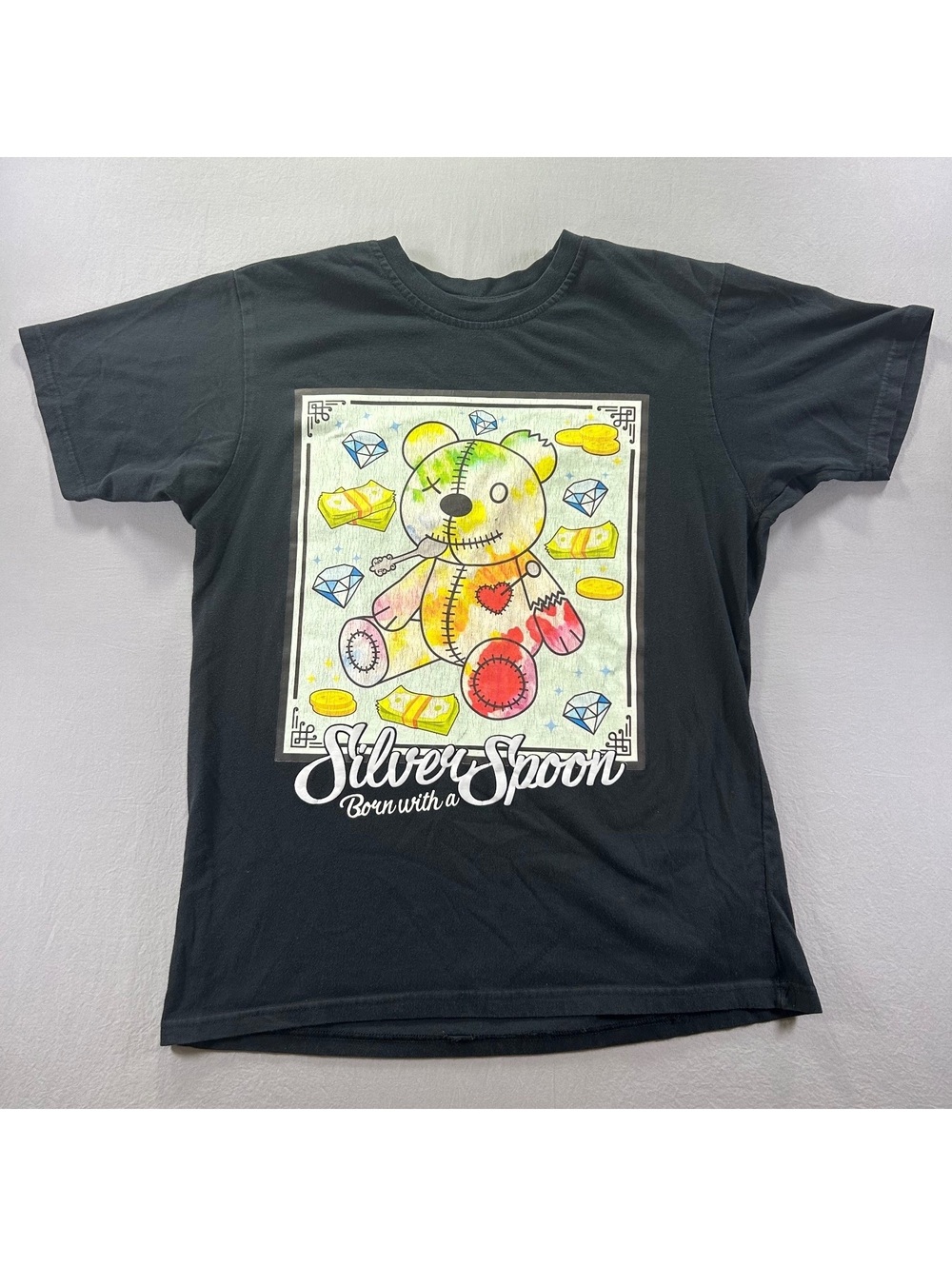Born with a Silver Spoon Graphic T-Shirt Men Size S